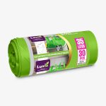 Saci Menajeri Strong Verde cu Mânere 35L*30Buc cu Mânere