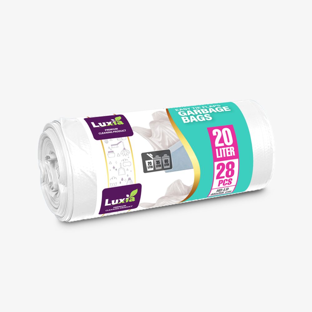 Saci Menajeri Strong Albi 20L*28buc cu urechi