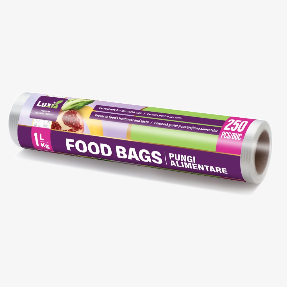 Pungi Alimentare pe Rolă 1L/1Kg 250 buc