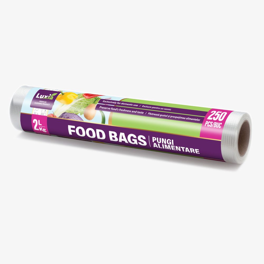 Pungi Alimentare pe Rolă 2L/2Kg 250 buc